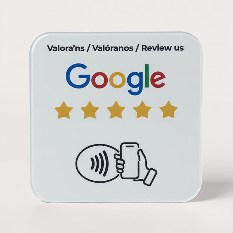 Placa Adhesiva NFC Reseñas Google