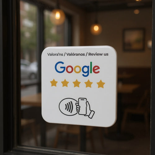 Placa Adhesiva NFC Reseñas Google